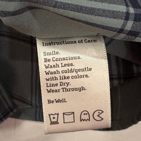 FLYLOW Mens Short Sleeve Plaid Pearl Snap Front Shirt Tahoe CA Designed Large - Picture 9 of 9